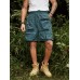 Men Solid Utility Multi Pocket Zip Designed Mid Length Cargo Shorts