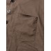 Mens Brown Vintage Single  Breasted Jacket With Double Pocket