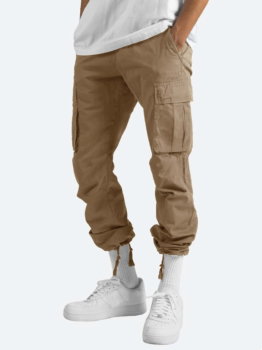 Drawstring Multi-Pocket Casual Cargo Pants