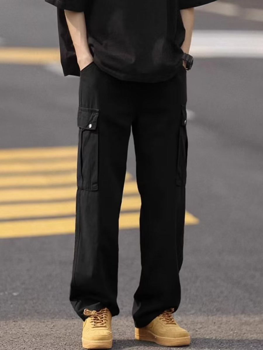 Cargo Loose-fitting Large Pocket Straight Pants Cargo Loose-fitting Large Pocket Straight Pants