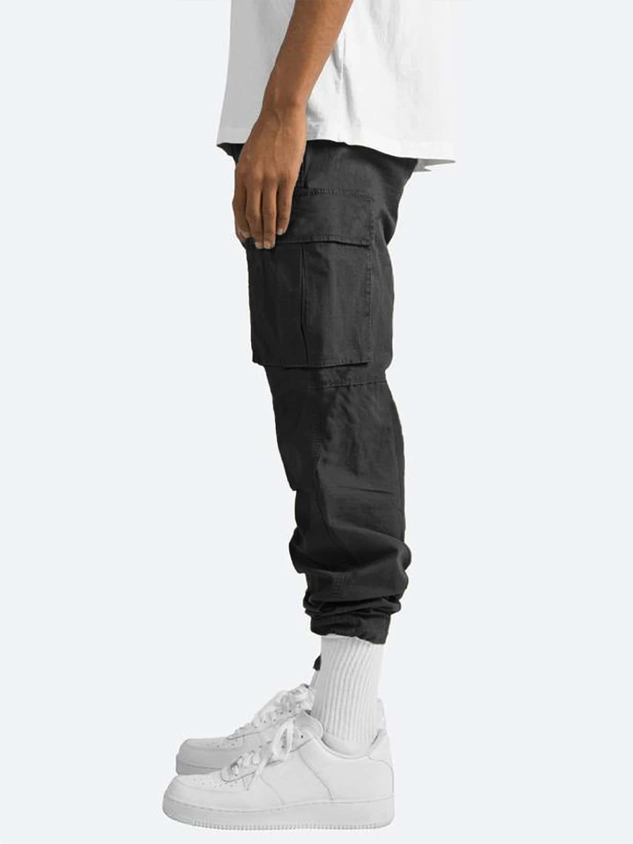 Drawstring Multi-Pocket Casual Cargo Pants Drawstring Multi-Pocket Casual Cargo Pants