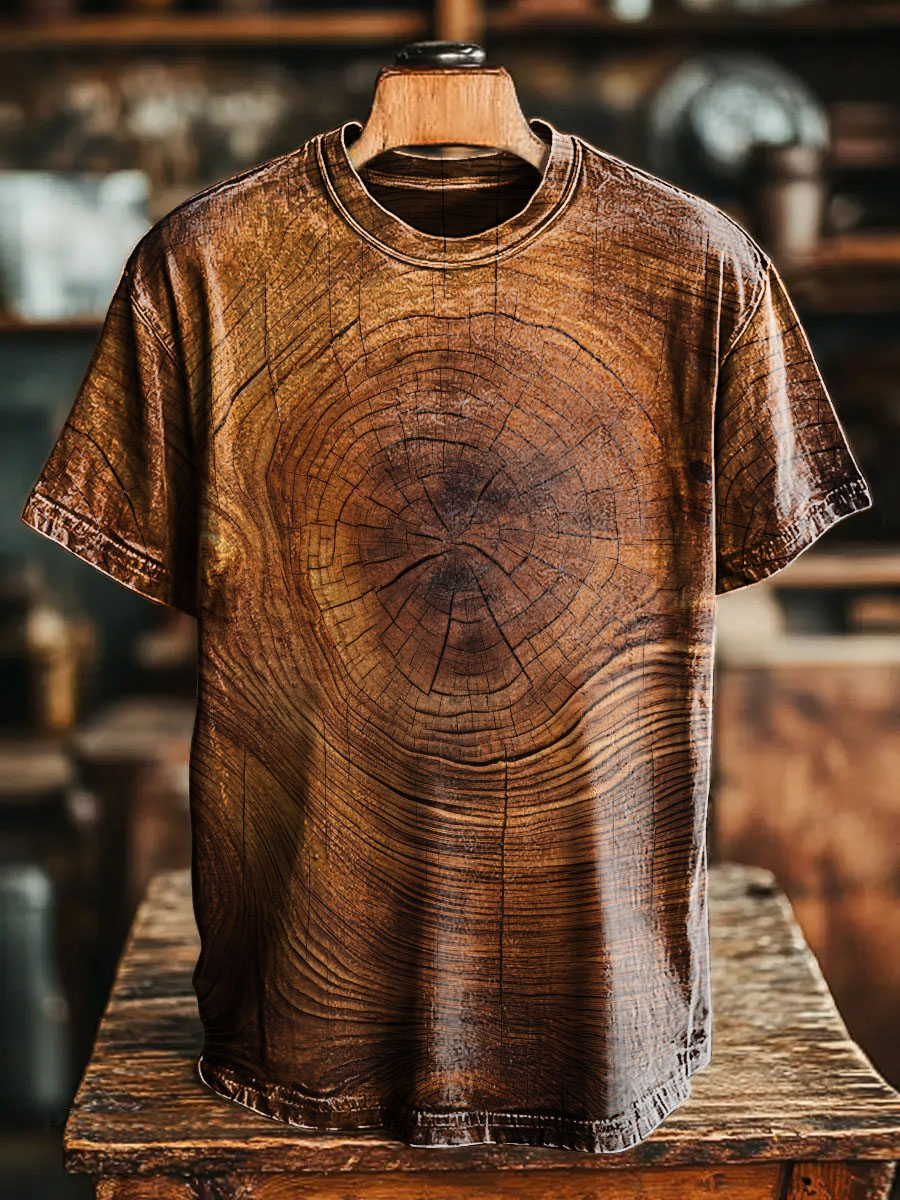 Wood Texture Decorative Pattern T-shirt