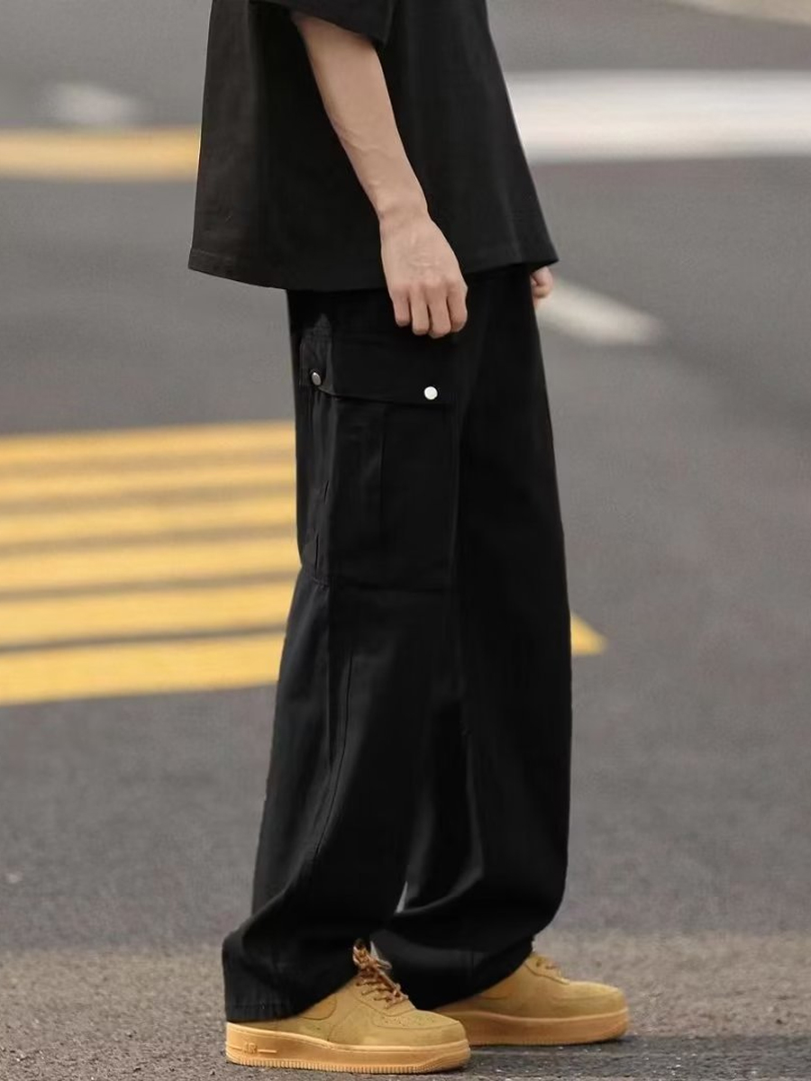 Cargo Loose-fitting Large Pocket Straight Pants Cargo Loose-fitting Large Pocket Straight Pants